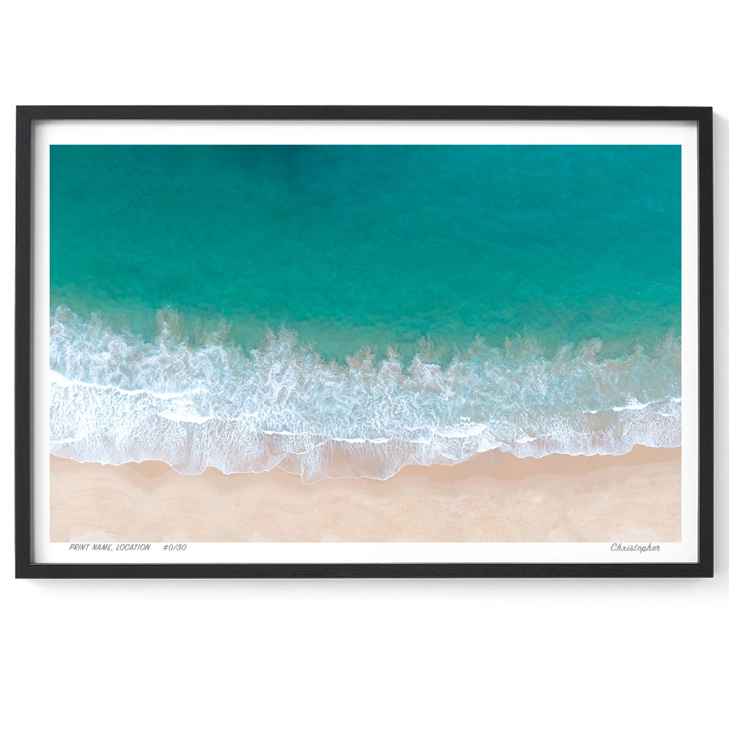 Coastal – Aerial Coastal Print of Terrigal Beach, NSW