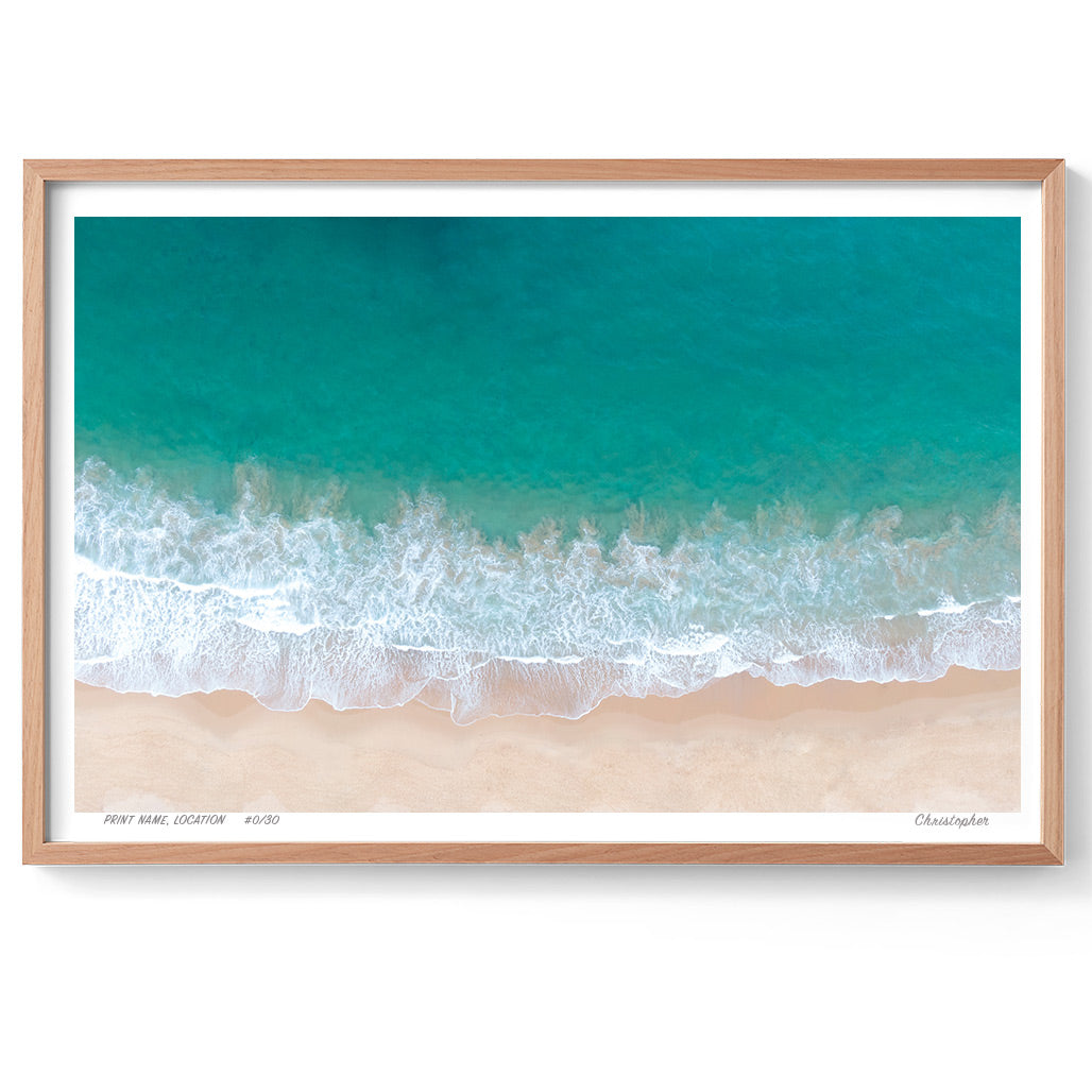 Coastal – Aerial Coastal Print of Terrigal Beach, NSW