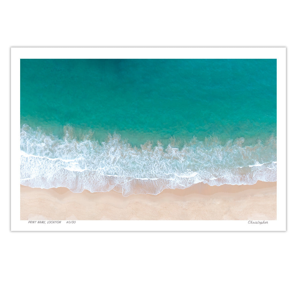 Coastal – Aerial Coastal Print of Terrigal Beach, NSW