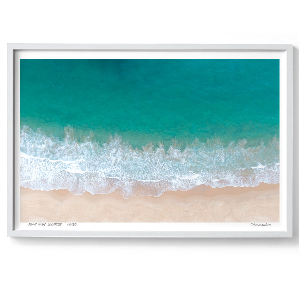 Coastal – Aerial Coastal Print of Terrigal Beach, NSW