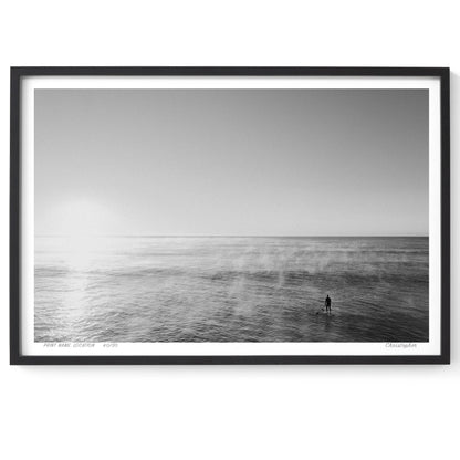 Black and White Smoke on the Water – Coastal Print of Terrigal Beach, NSW