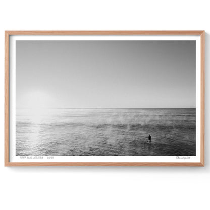 Black and White Smoke on the Water – Coastal Print of Terrigal Beach, NSW