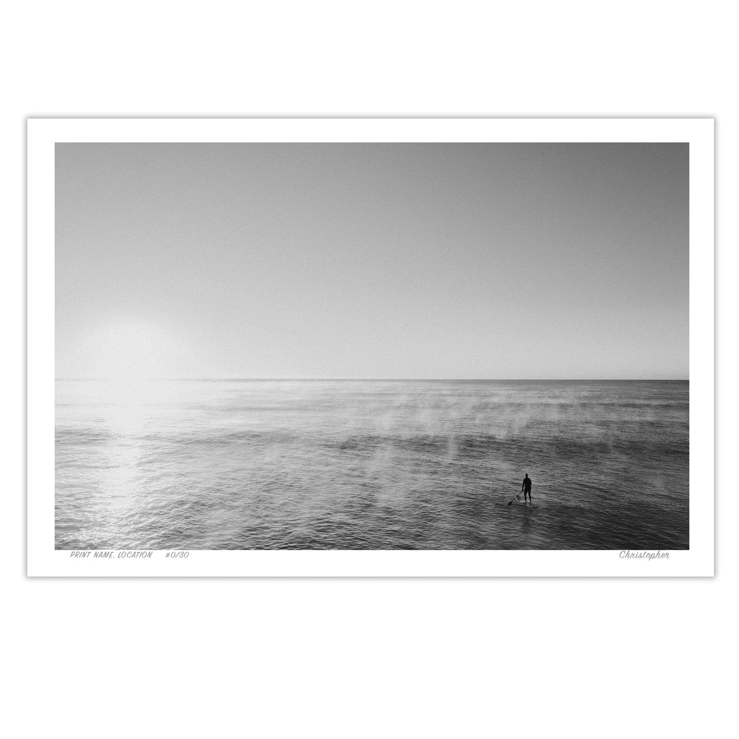 Black and White Smoke on the Water – Coastal Print of Terrigal Beach, NSW