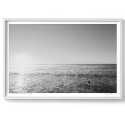 Black and White Smoke on the Water – Coastal Print of Terrigal Beach, NSW