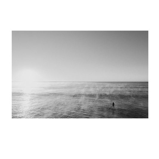 Black and White Smoke on the Water – Coastal Print of Terrigal Beach, NSW