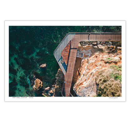 Over the Boardwalk – Aerial Coastal Print of Terrigal Beach, NSW