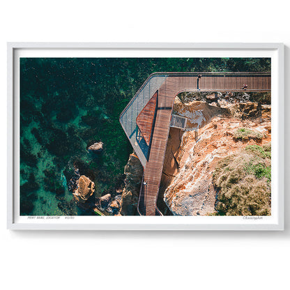 Over the Boardwalk – Aerial Coastal Print of Terrigal Beach, NSW