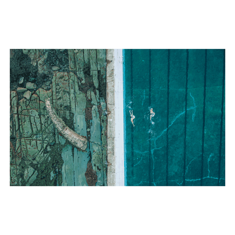 Ocean Baths – Aerial Print of The Entrance Baths, NSW