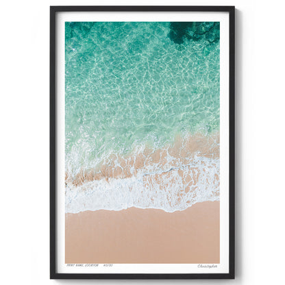 Toowoon Bay Beach - From Above Aerial Print