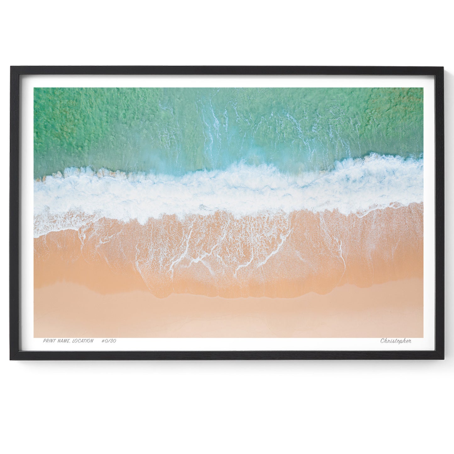 Shoreline Harmony – Coastal Print of Wamberal Beach, NSW