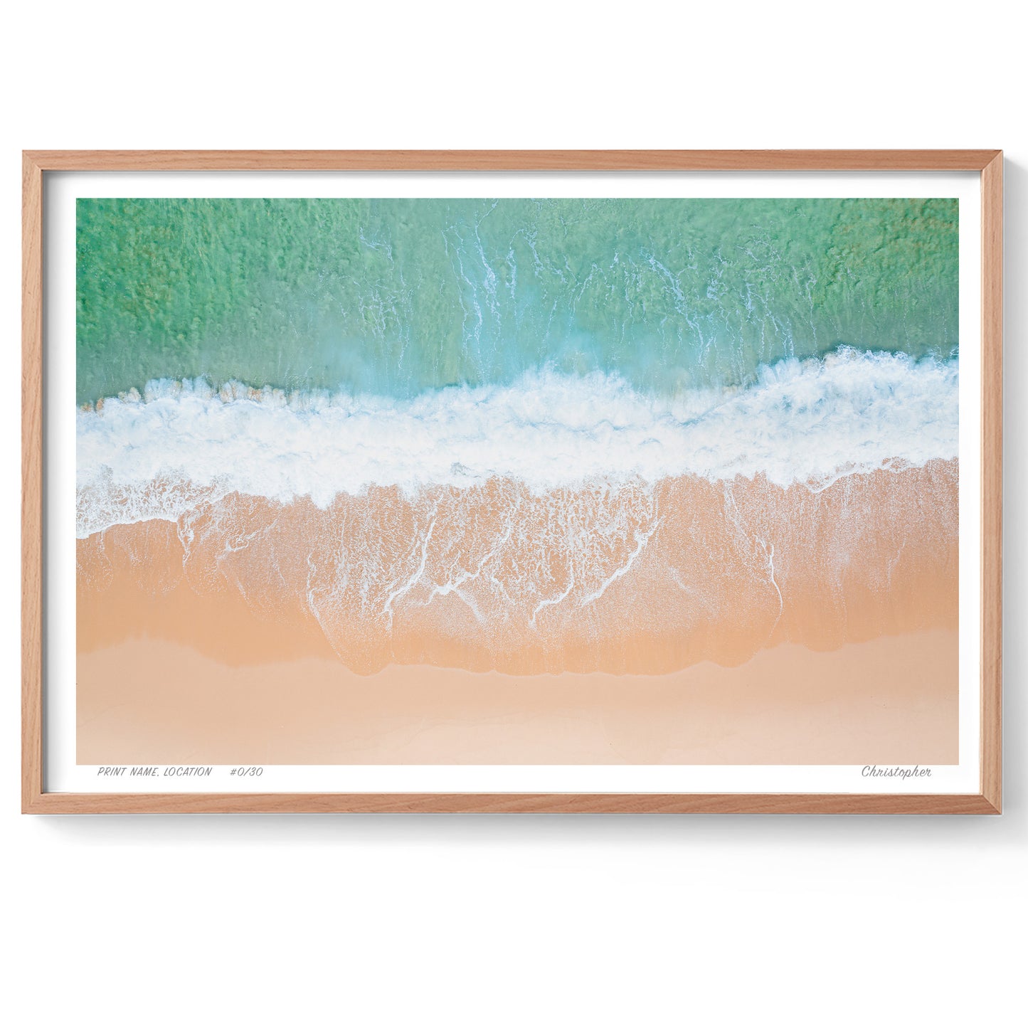 Shoreline Harmony – Coastal Print of Wamberal Beach, NSW