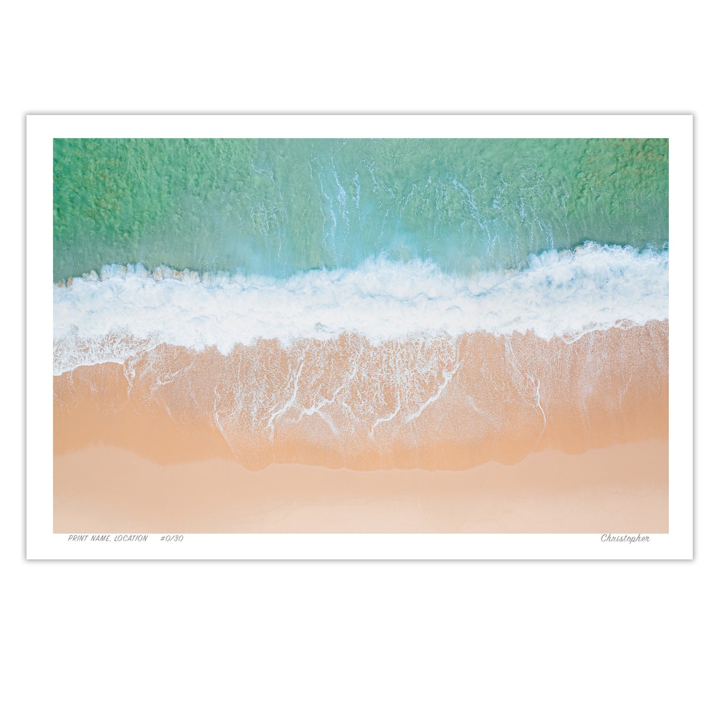 Shoreline Harmony – Coastal Print of Wamberal Beach, NSW