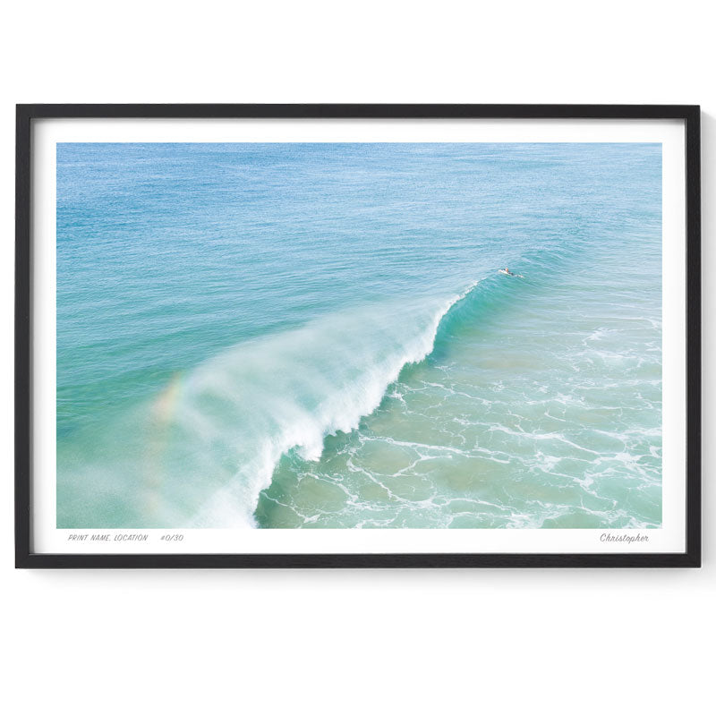 Rainbow Wave – Coastal Print of Wamberal Beach, NSW