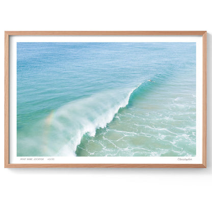 Rainbow Wave – Coastal Print of Wamberal Beach, NSW