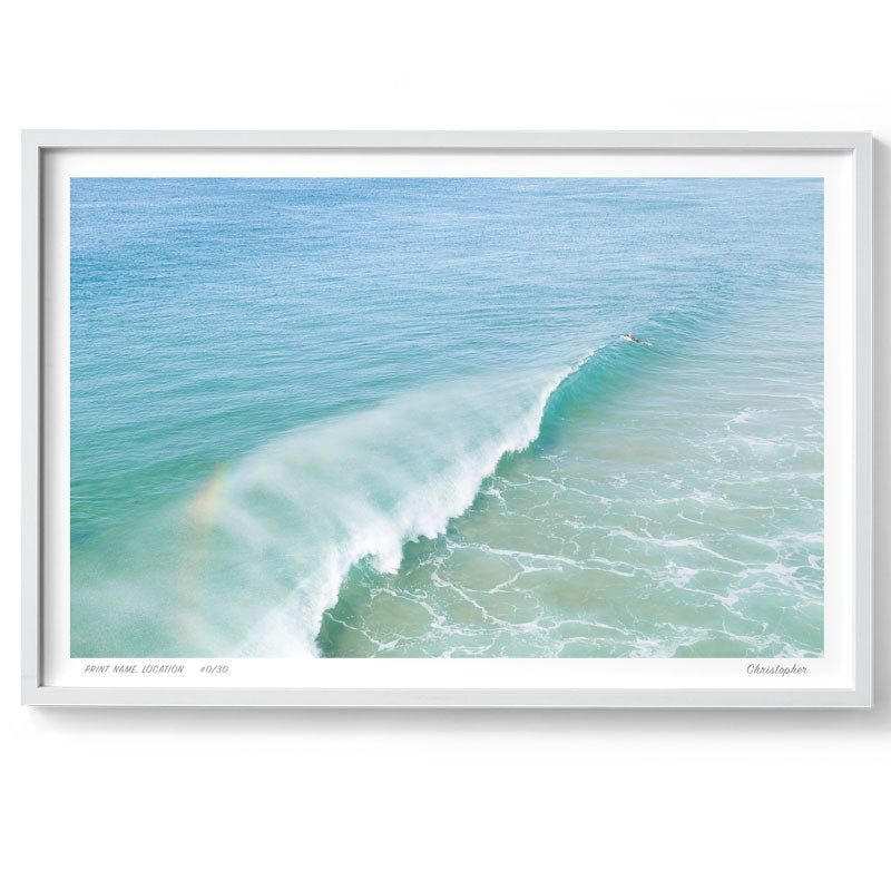 Rainbow Wave – Coastal Print of Wamberal Beach, NSW